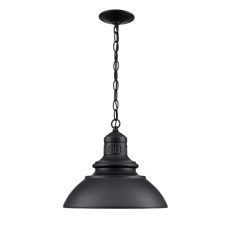 Adda Outdoor Hanging Lantern Powder Coated Black - Powder Coated Black - Powder Coated Black
