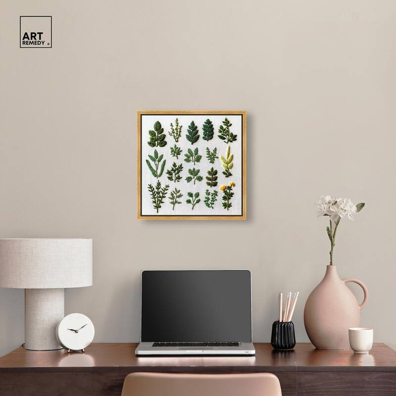 Stitched Sprout II Canvas by Art Remedy