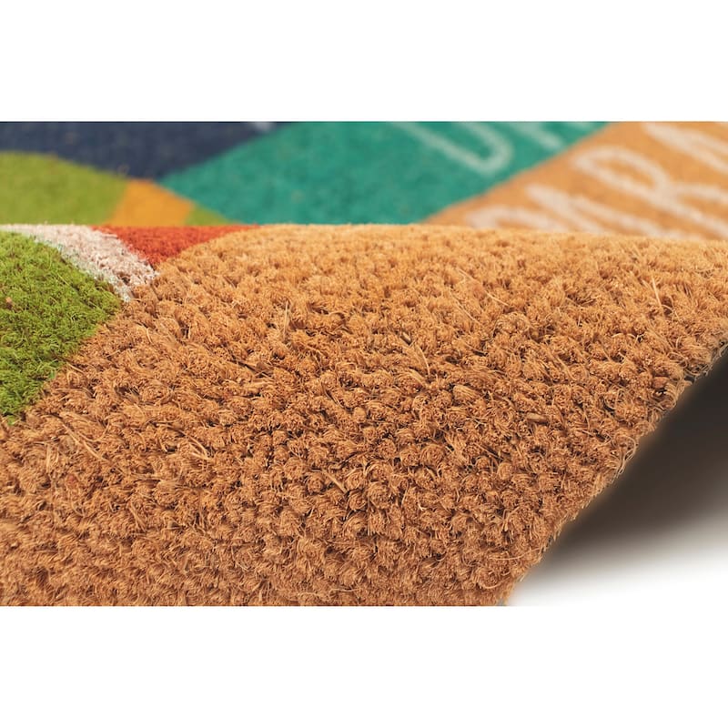 Liora Manne Natura Beach Paradise Outdoor Mat Nautical 18"x30"