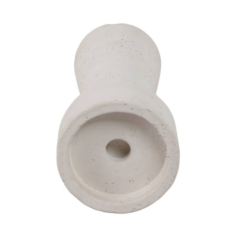 Pottery Taper Holder Cylindrical Top and Conical Base Design for Home