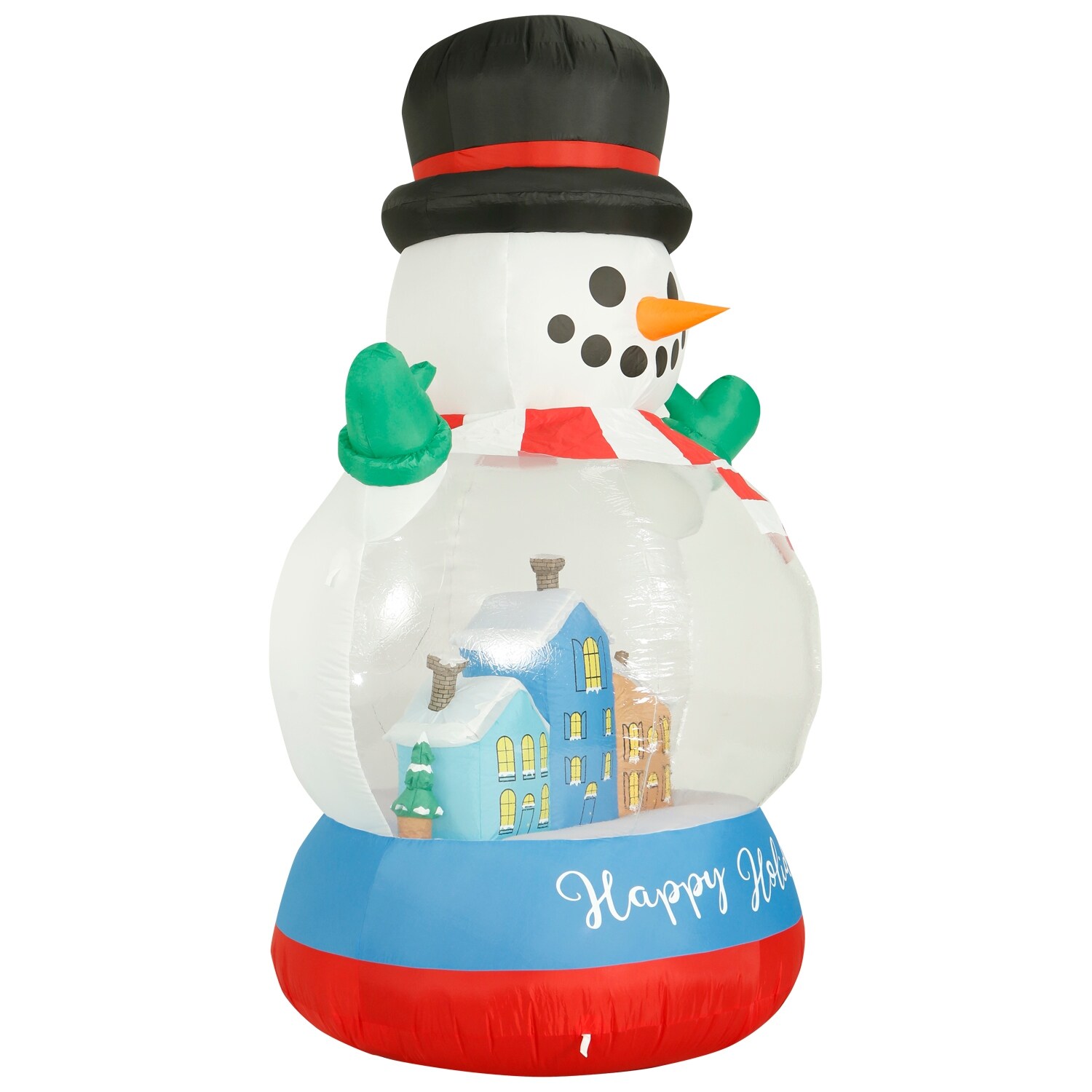 Shop Holidayana 8 Ft Inflatable Christmas Snow Globe Outdoor