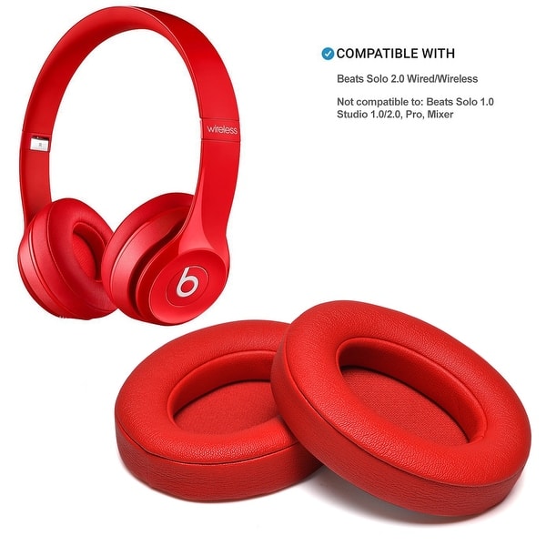 Agptek Memory Foam Ear Cushion For Beats By Dr Dre Solo 2 0 Wireless Headphone Red Overstock