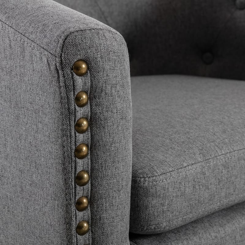 Tufted Barrel Chair Tub Chair