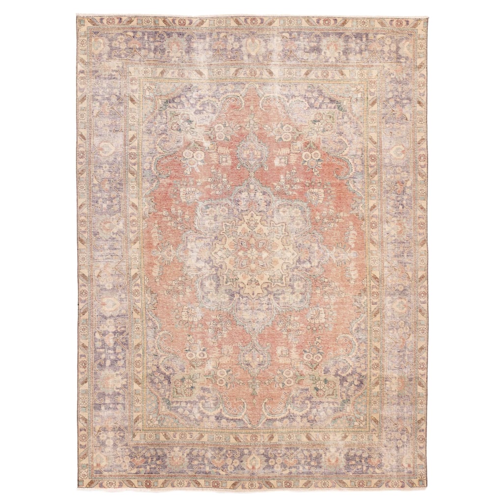 ECARPETGALLERY Hand-knotted Antalya Vintage Dark Copper Wool Rug - 7'10 x 10'8