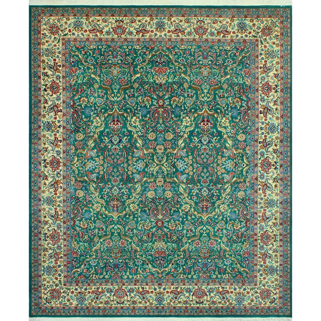 Pak-Persian Curtis Green/Ivory Rug - 8'1" x 10'0"