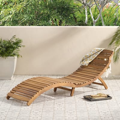 Lahaina Wood Foldable Chaise Lounge