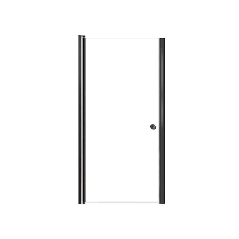 Transolid LSD337006C Lyna 70" High x 33" Wide Pivot Frameless Shower - Matte Black
