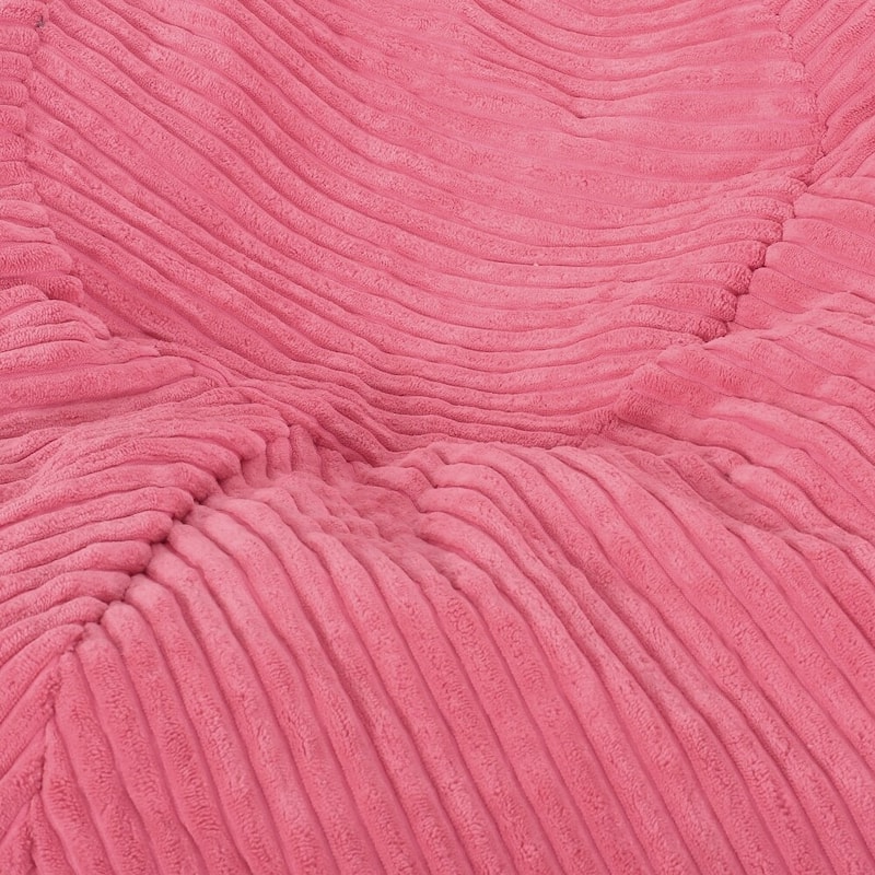 Corduroy Bean Bag Chair with High-Density Foam and Modern Lounge Seating