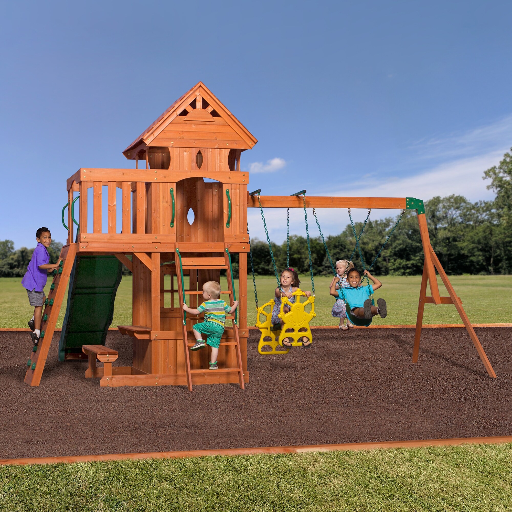 Backyard Discovery Monterey Cedar Swingset