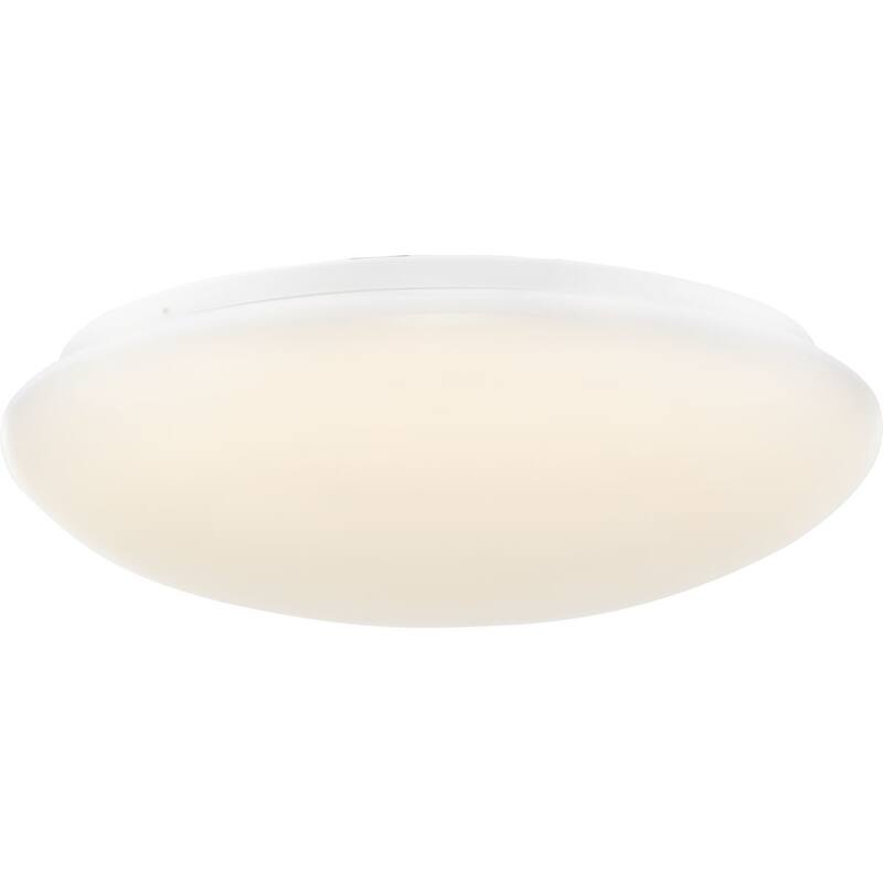 Cloud Collection 5-CCT Integrated LED White Contemporary 13.78" Medium Flush Mount Light - 13.78 in x 13.78 in x 3.75 in