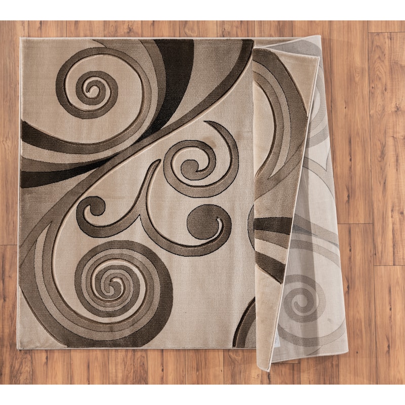 Orelsi Collection Abstract Area Rug