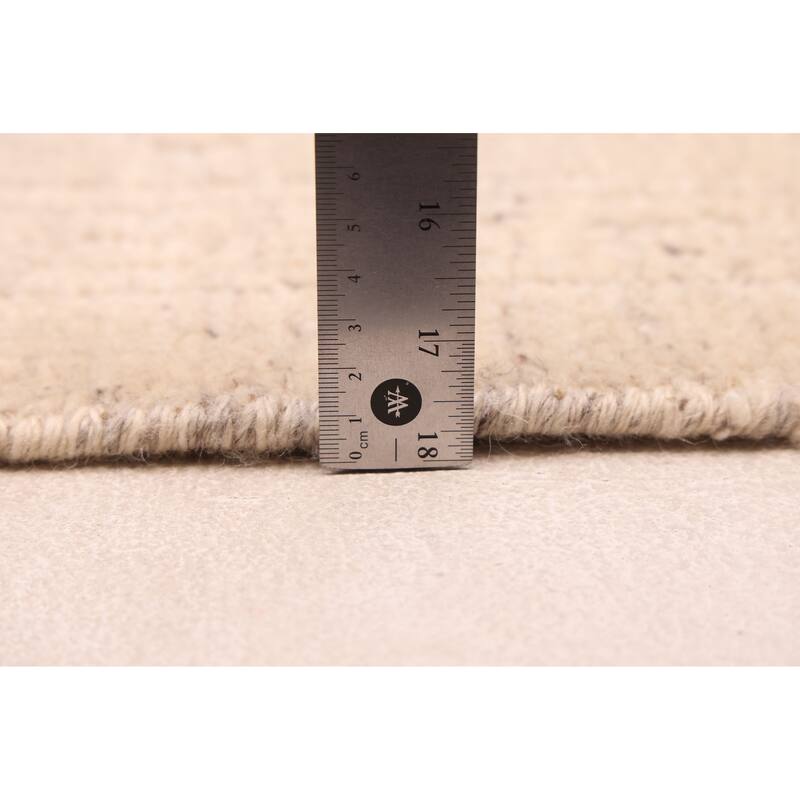 ECARPETGALLERY Hand-knotted Looma Cream Wool Rug - 8'1 x 10'2