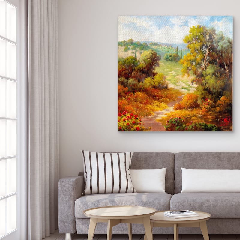 Autumn Path by Marino Canvas Art Print