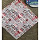 Option Collage of Different Red Grey and White Ornaments