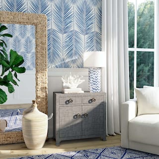 Chatham 2-Drawer Raffia Accent Cabinet