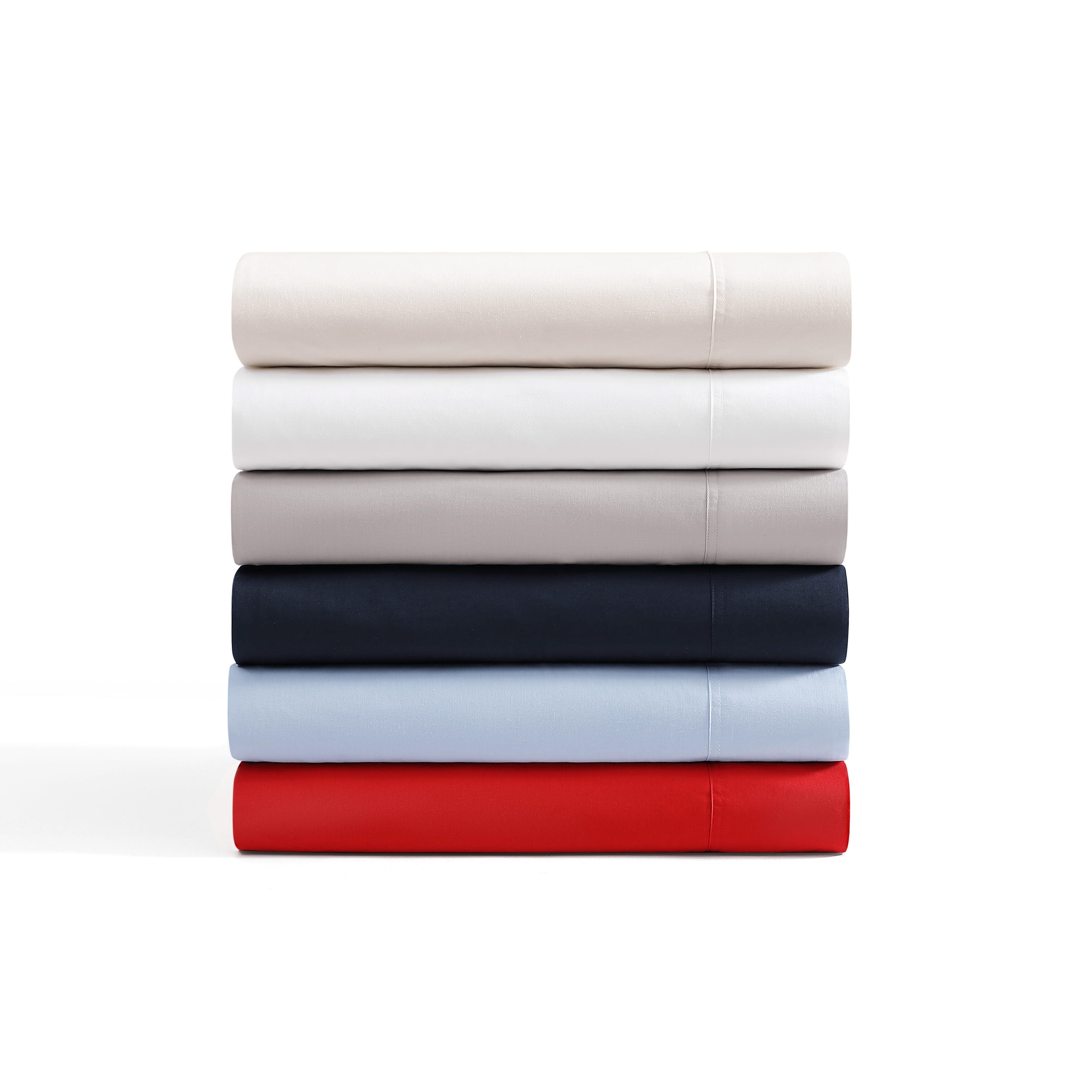 Tommy Hilfiger Solid Percale Cotton Sheet Set