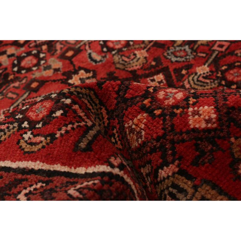 ECARPETGALLERY Hand-knotted Andelz Red Wool Rug - 3'9 x 9'10