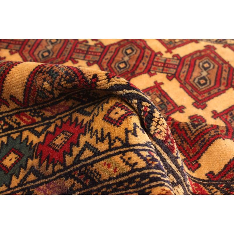 ECARPETGALLERY Hand-knotted Teimani Light Brown Wool Rug - 3'1 x 4'9