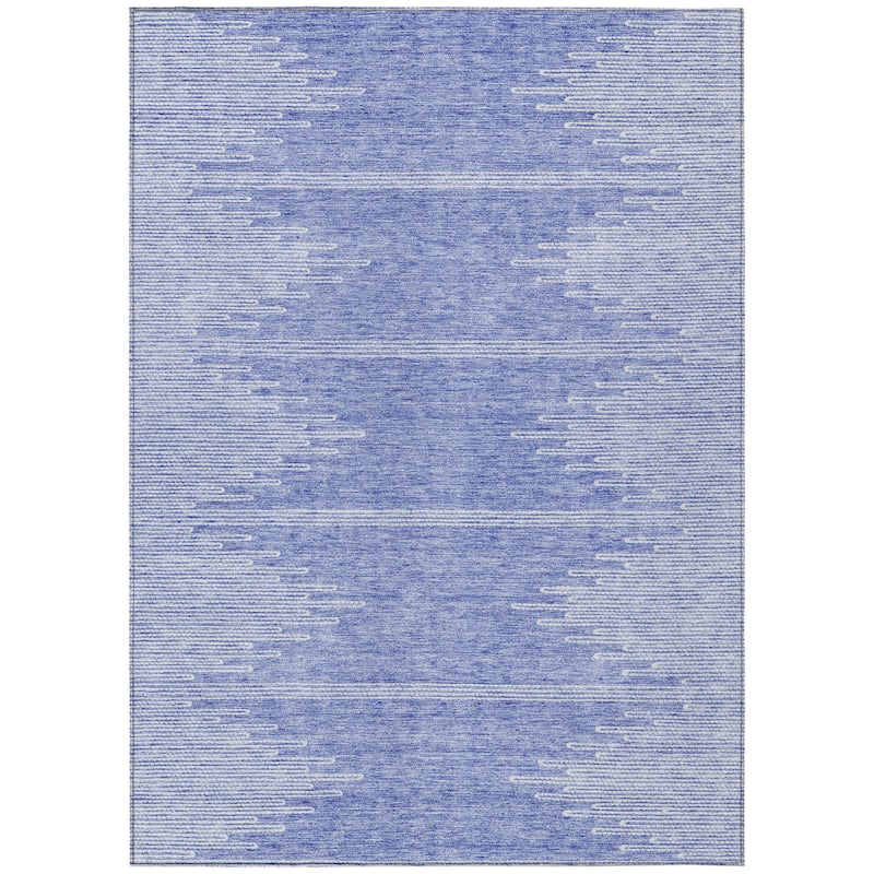 HomeRoots Abstract Transitional Rectangle Outdoor Rug