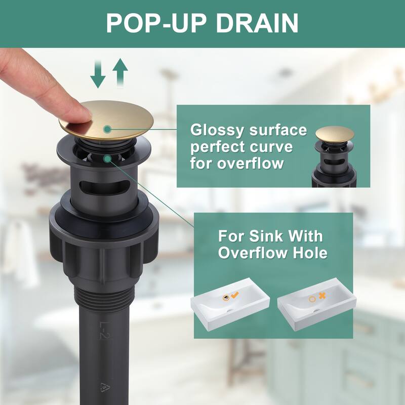 WOWOW 8 in. Widespread Double Handle Bathroom Sink Faucet