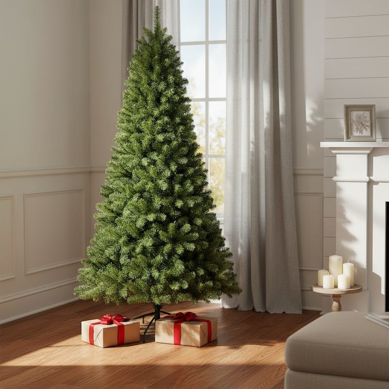 HomeRoots 9' Full Fraser Fir Christmas Tree - Green - 6 Foot