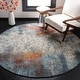 preview thumbnail 3 of 11, SAFAVIEH Luxor Khanh Modern Abstract Ivory / Blue Rug