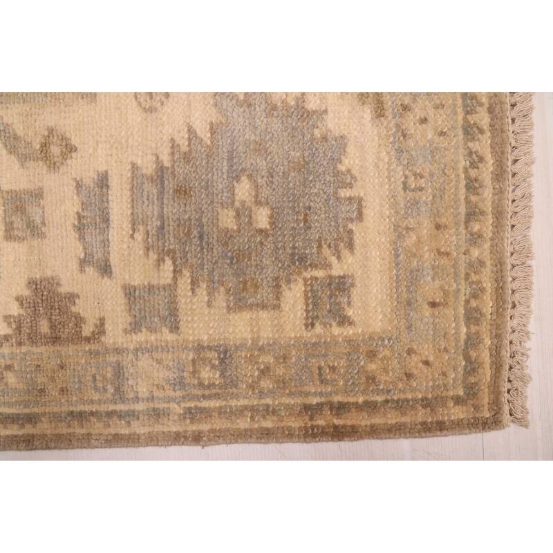 ECARPETGALLERY Hand-knotted Kavya Oushak Taupe Wool Rug - 8'11 x 12'1