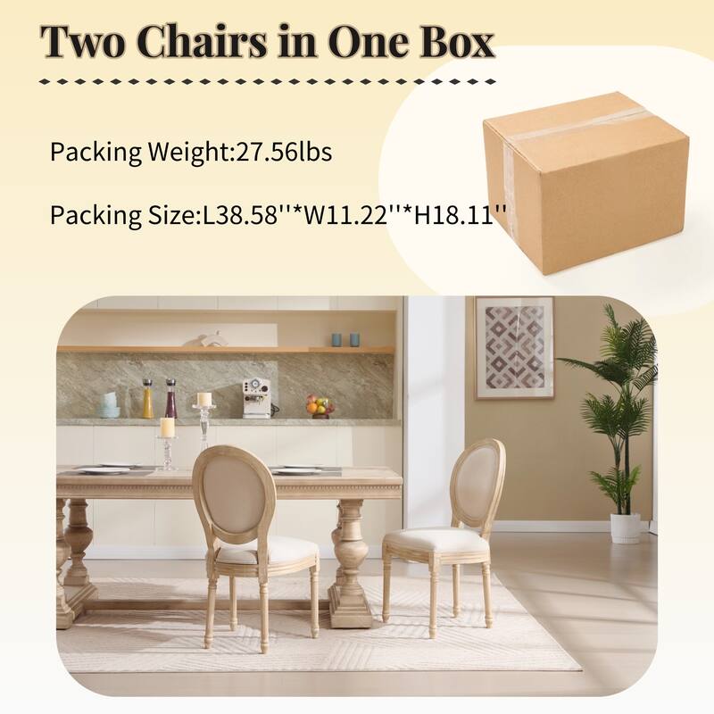 Upholstery Dining Chairs Set of 2