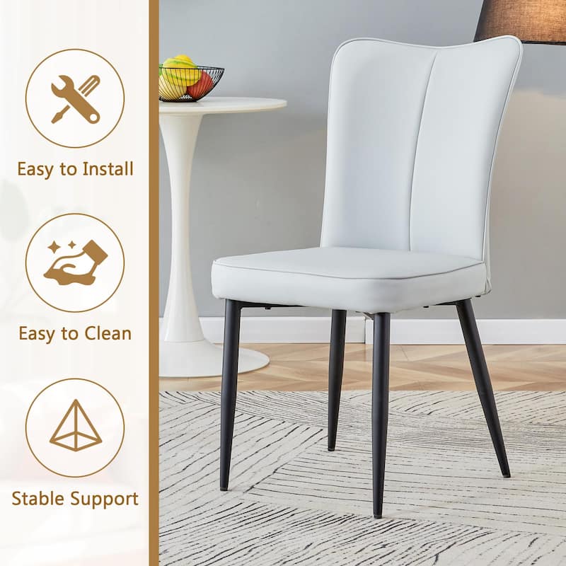 5-Piece Round Dining Table Set, 42" Kitchen Table and Chairs Set for 4 with Lower Storage Shelf