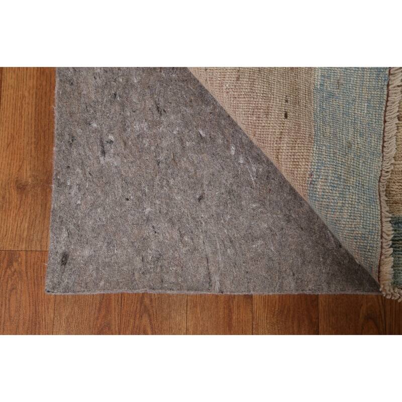 Hand Knotted Oriental 100% Wool Carpet Transitional Abstract Beige & Ivories Oushak Area Rug - 13' 6'' X 9' 7''