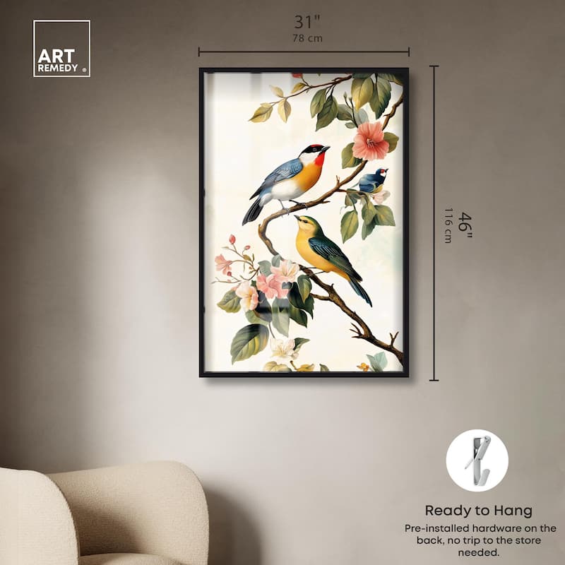 Colorful Perch Shadowbox by Art Remedy