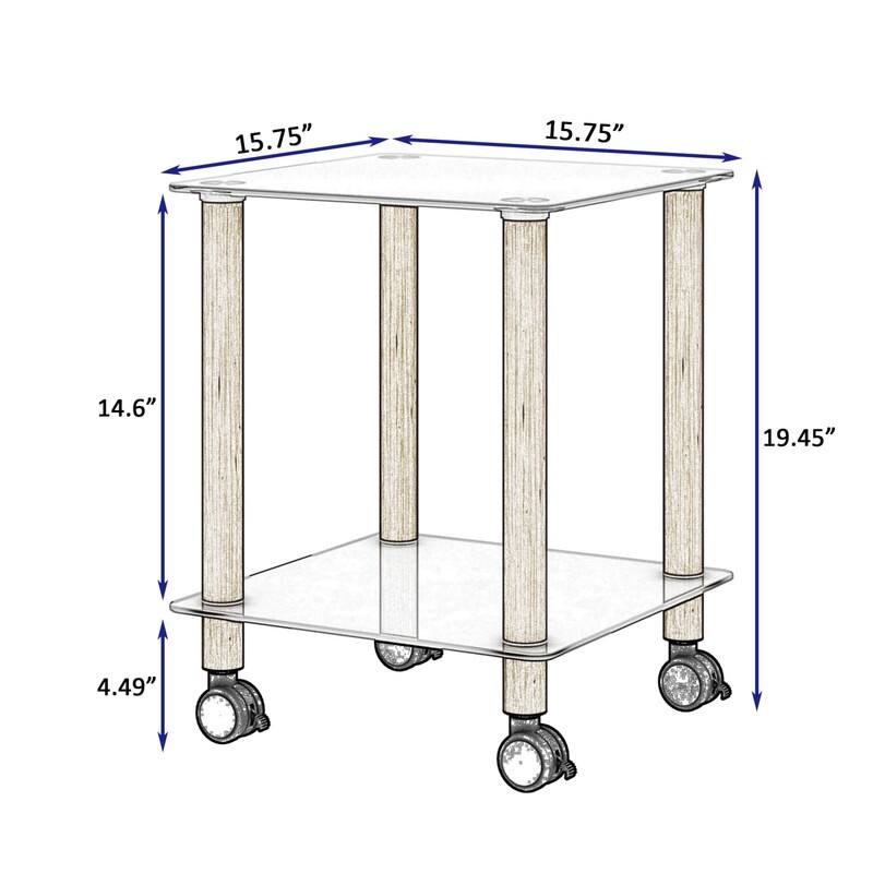 1-Piece or 2-Piece 2-Tier Space End Table