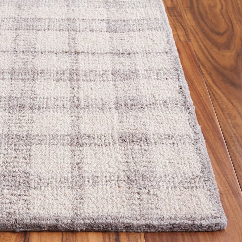 SAFAVIEH Handmade Abstract Zilia Checkered Wool Rug