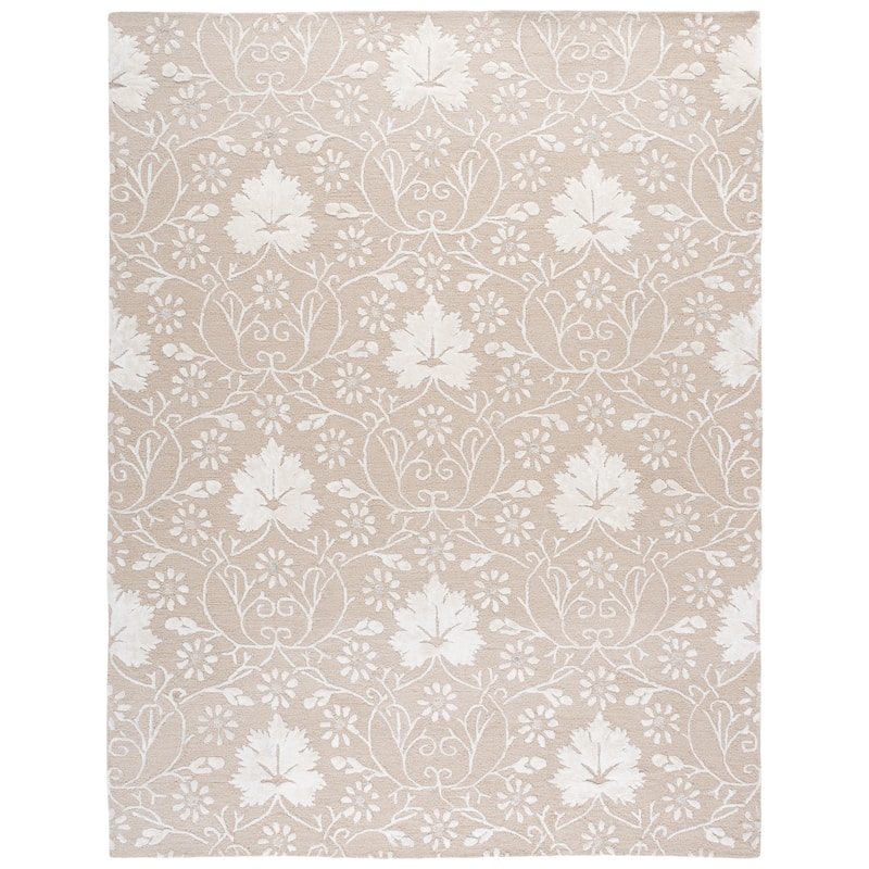 SAFAVIEH Handmade Glamour Hadwiga Wool Rug - 8' x 10' - Beige/Ivory