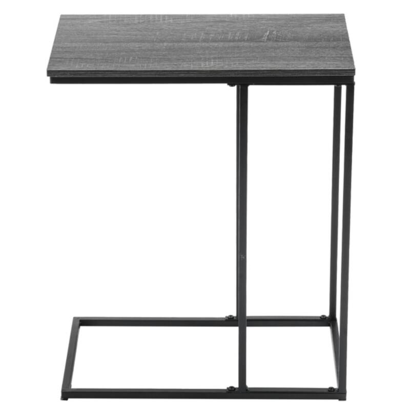Modern C-Type Single Layer MDF Iron Rectangle Side Table - 18.9” x 11.02” x 22.83"