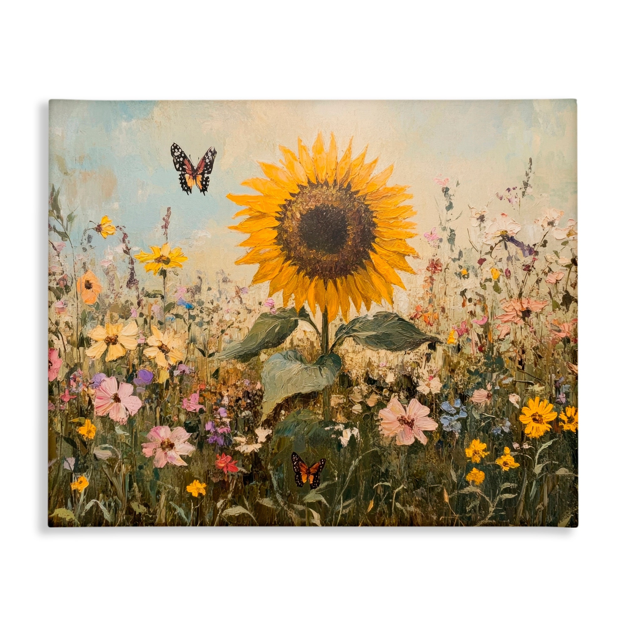 Stupell Sunflower Wonder Summer Meadow Canvas Wall Art Design by Petal Prints Design