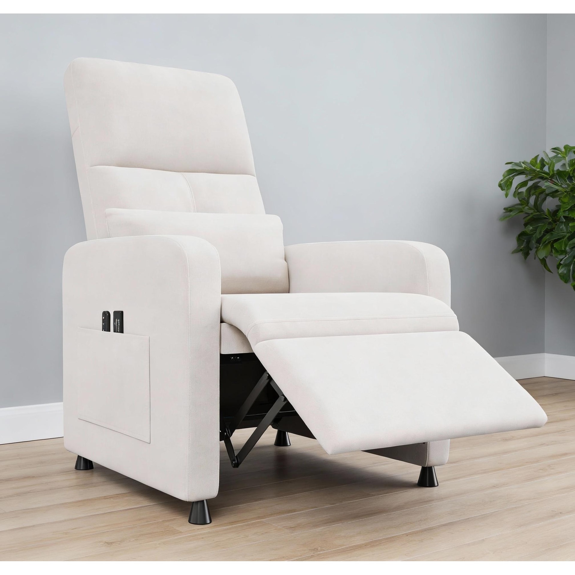 Power Recliner Chair, with 2 Side Pockets and USB Port