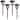 Soltoostar 4 Pack Solar Glass & Metal Pathway Light