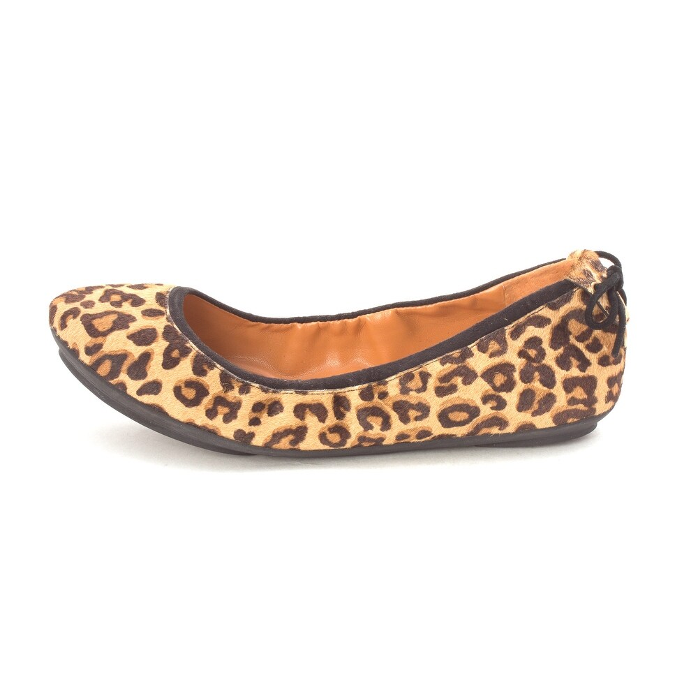 cole haan calf hair flats