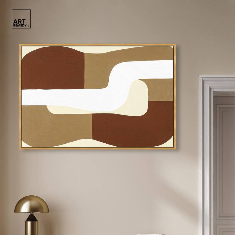 Minimal Wavy III Canvas by Art Remedy