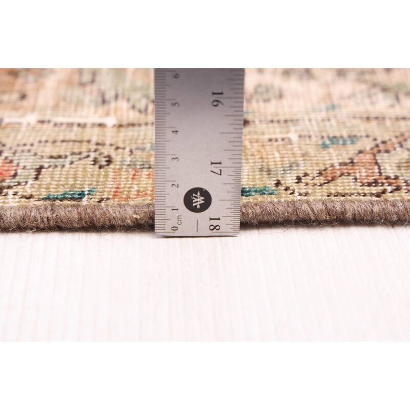 ECARPETGALLERY Hand-knotted Antalya Vintage Dark Grey Wool Rug - 6'3 x 8'11