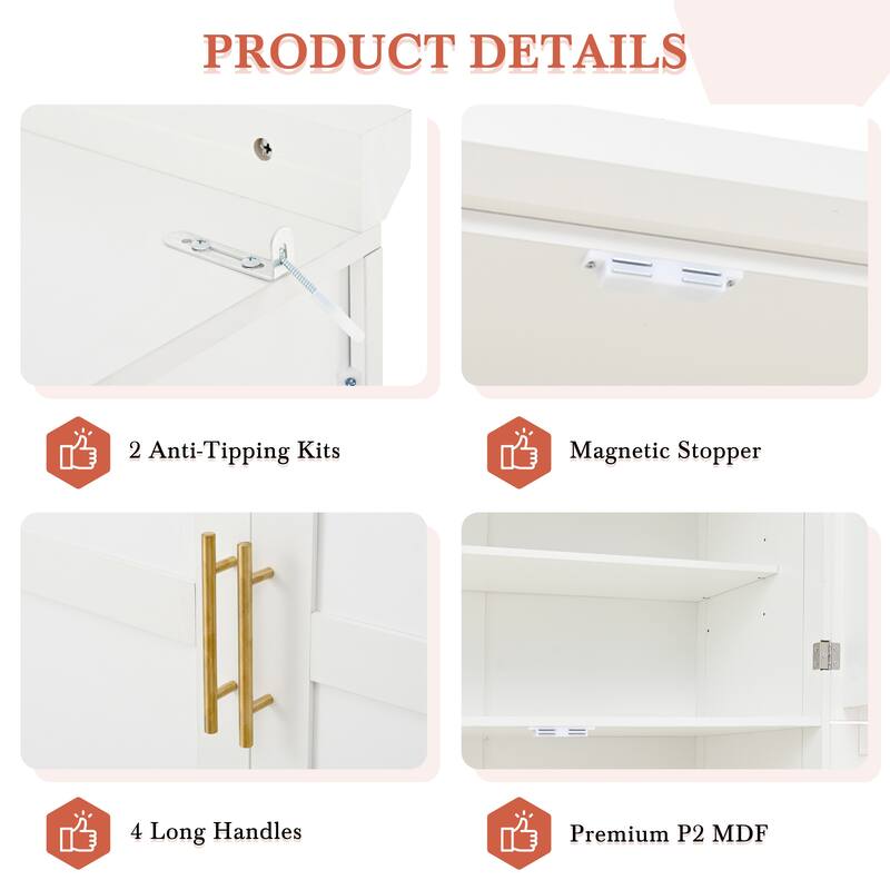 Freestanding Kitchen Pantry Cabinet