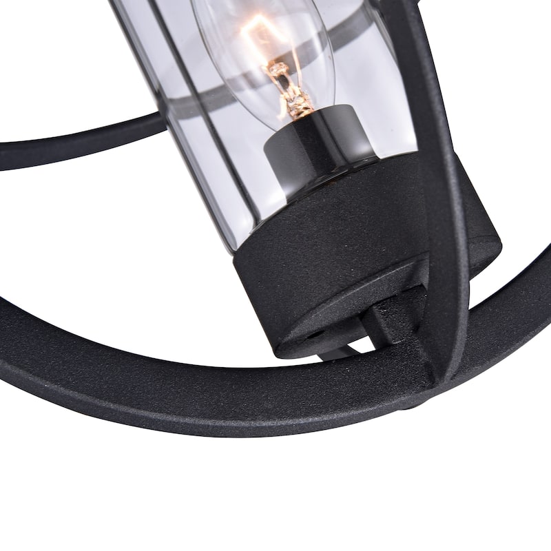 1-light 9.75" /12" Global Cage Pendant Light