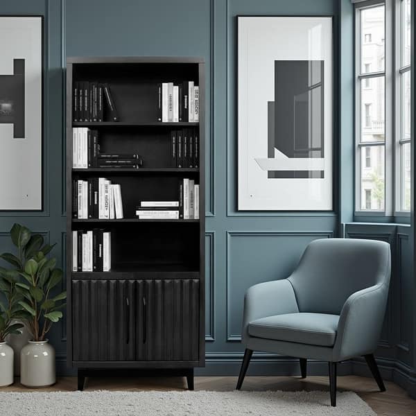 slide 2 of 21, Bridgevine Home Radiance 78 inch High Bookcase Pier, No Assembly Required