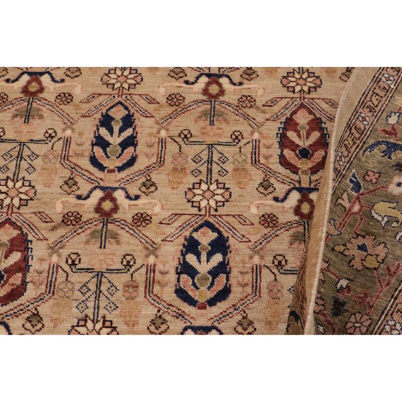 Vintage Herati Bidjar Hand Knotted Wool Rug