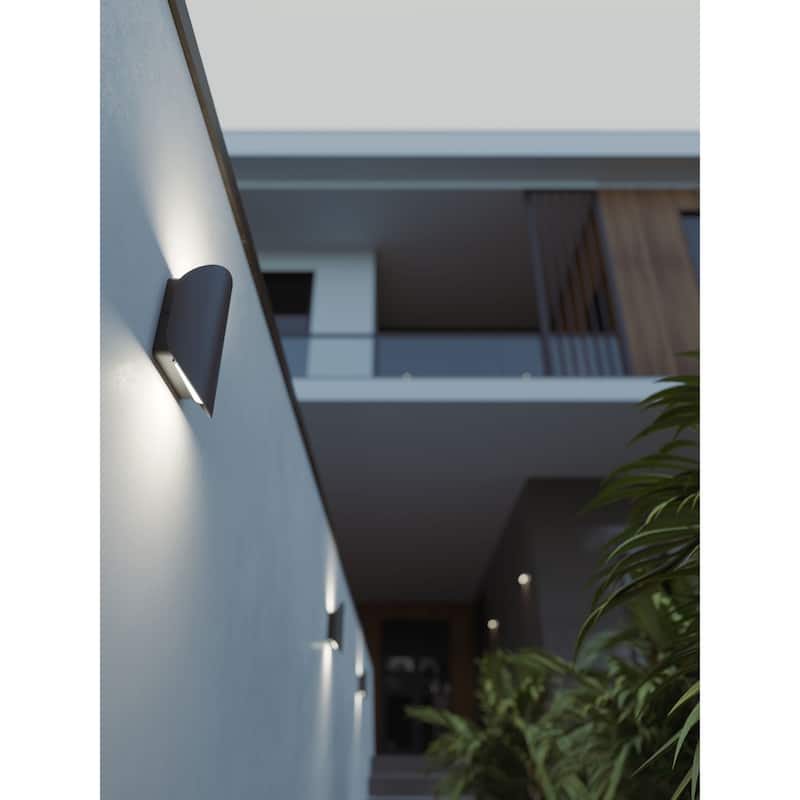 AFX Remy Outdoor LED Wall Sconce - Black - 7.5-Inch