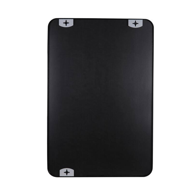 Rectangle Mirror Wall Mounted, Large Size Bathroom Vanity Wall Mirror with Rounded Corner Metal Frame