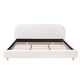 preview thumbnail 8 of 38, Christopher Knight Home - Eleanor Boucle Fabric Upholstered Platform Bed with Curve-Shaped Design