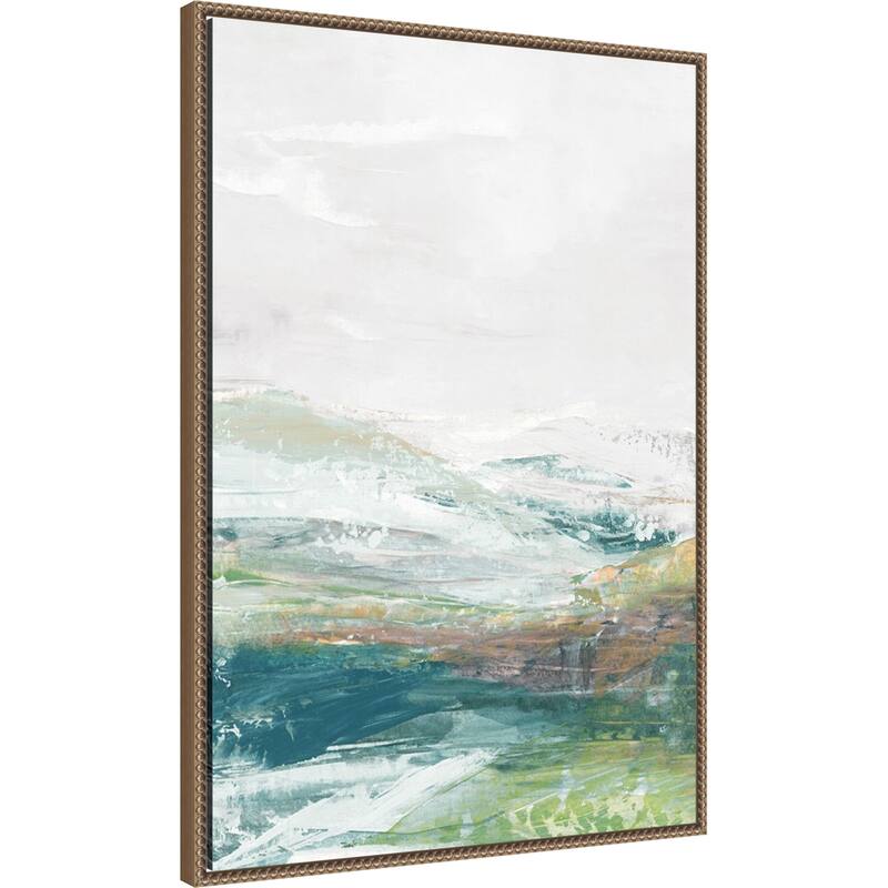 Verdant Vista No. 1 by Hannah Dawson Framed Canvas Wall Art Print