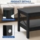 preview thumbnail 5 of 51, Moasis Farmhouse Coffee Table with Shelf, 2-Tier Center Table for Living Room